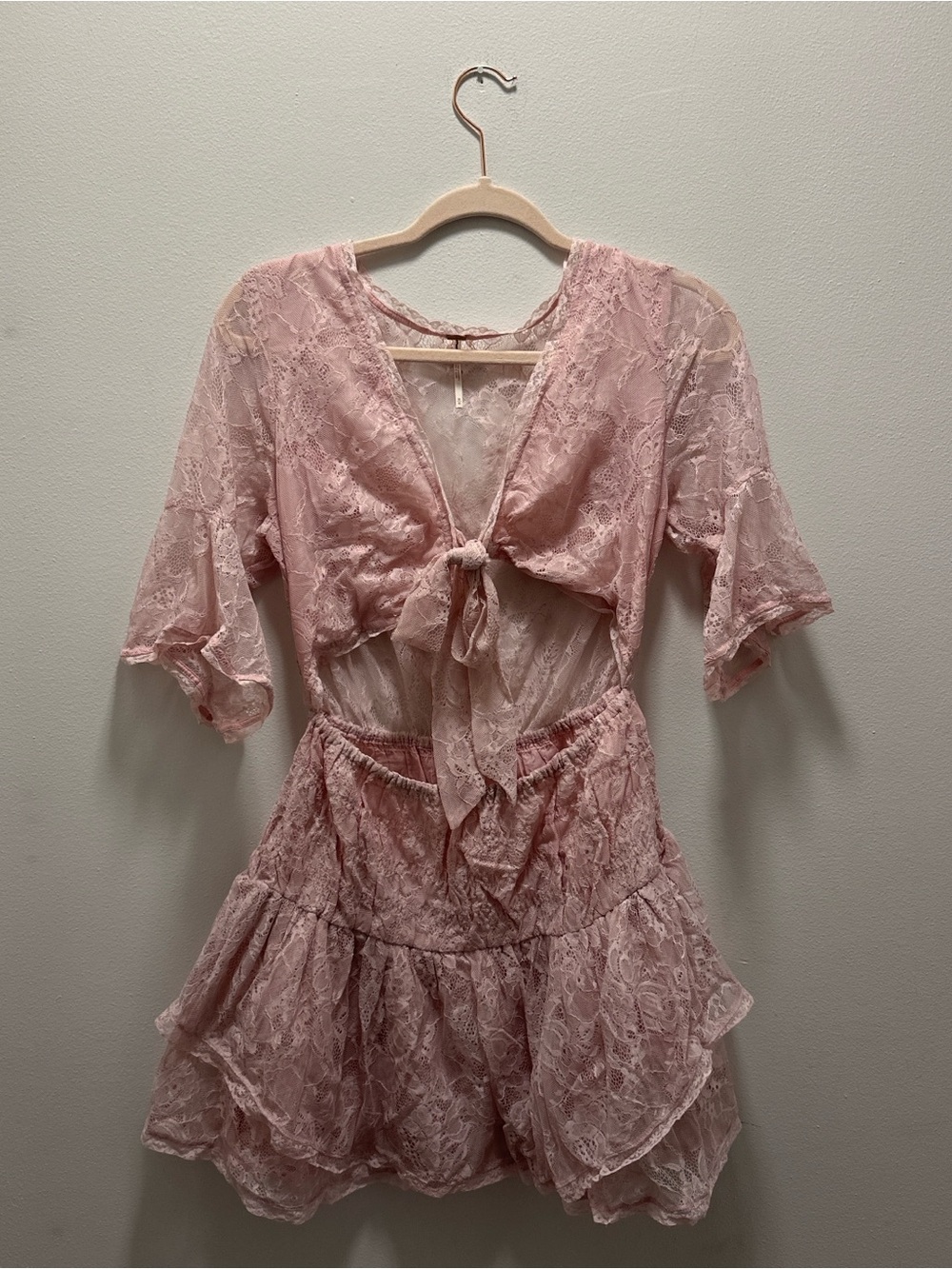 NWOT DAINTY LALA LACE FP MINI DRESS